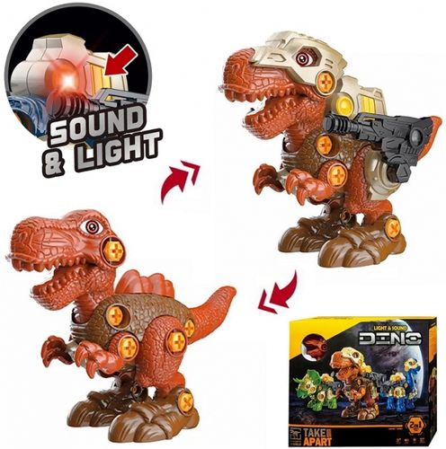 Dinozaur transformujący Tyranozaur do skręcania 2w1 na Arena.pl