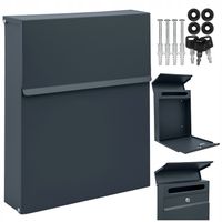 SKRZYNKA POCZTOWA NA LISTY POCZTĘ KORESPONDENCJĘ NOWOCZESNA SLIM ANTRACYT