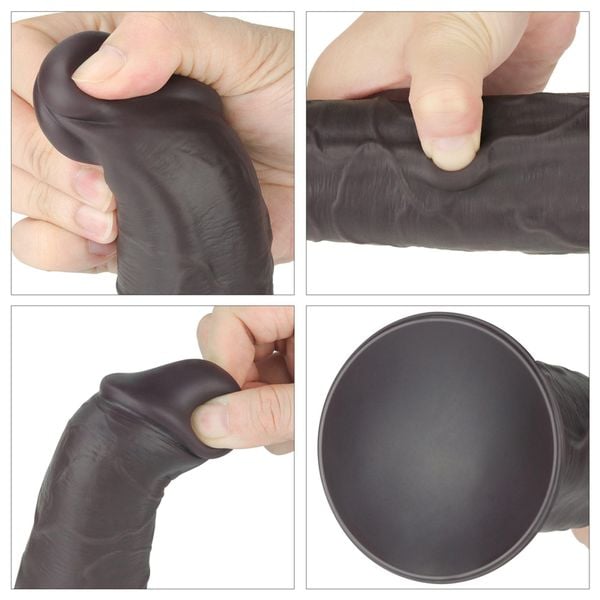 8.0'' Dual Layered Platinum Silicone Rotator zdjęcie 6