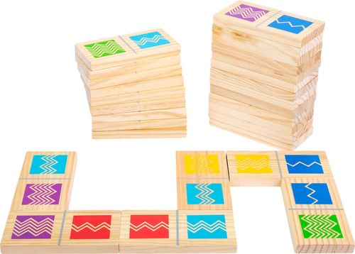 Gra Domino zestaw XXL 28 Klocków z woreczkiem na Arena.pl