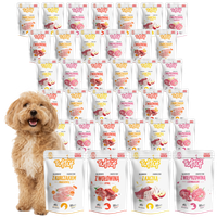 MOKRA KARMA DLA PSA TufTuf SASZETKA MIELONKA MIX SMAKÓW ZESTAW 40x100g