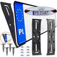 RAMKA POD TABLICĘ REJESTRACYJNĄ CZARNA NIEWIDOCZNA