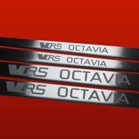 Listwa progowa SKODA OCTAVIA MK1 VRS OCTAVIA Stal nierdzewna 304 mat 4szt