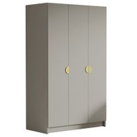 Szafa CAMON 150 cm-pojemna garderoba-KASZMIR+ZŁOTY