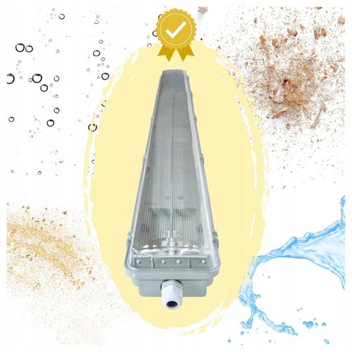 Oprawa Hermetyczna 120cm lampa + 2x świetlówki LED Wodoszczelna Do na Arena.pl