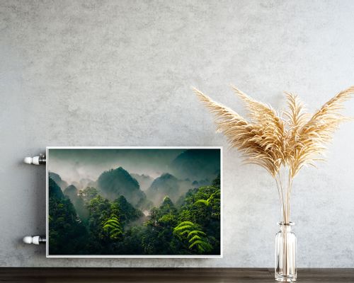 Osłona MAGNETYCZNA Grzejnika Egzotyczny Las Pejzaż Mgła 100cm x 60cm na Arena.pl