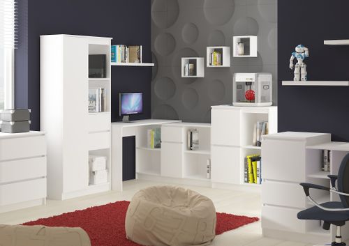 BIURKO B-17 PROSTE 120 cm BIAŁE WOLNOSTOJĄCE na Arena.pl