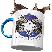 Kubek Błękitny Baran Znaki Zodiaku Horoskop Z Nadrukiem Ze Zdjęciem