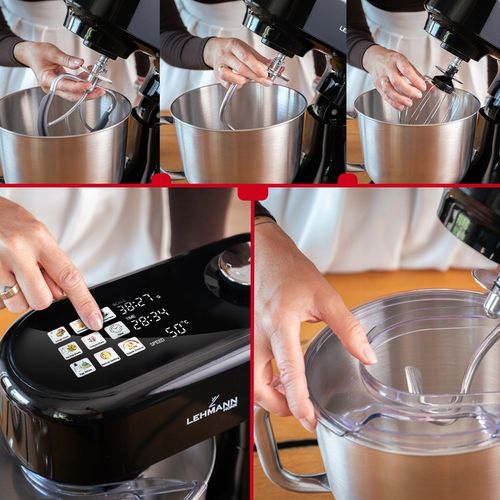 ROBOT PLANETARNY KUCHENNY MIKSER Z WAGĄ PODGRZEWANA MISA DO 45C PANEL LED na Arena.pl