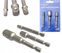 REDUKCJE DO NASADEK WKRĘTARKI NASADKI ADAPTERY 3SZT