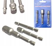 REDUKCJE DO NASADEK WKRĘTARKI NASADKI ADAPTERY 3SZT