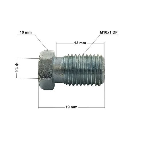 KPS-2 DF Końcówka przewodu hamulcowego sztywnego M10x1 rurka 4,8 na Arena.pl