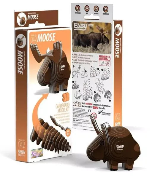 Łoś Eugy. Eko Układanka 3D zdjęcie 1