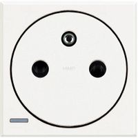 AXOLUTE - GNIAZDO 2P+Z 16A PŁASKIE BIAŁE (AUTOZACISKI) Bticino HD4142AF