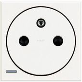 AXOLUTE - GNIAZDO 2P+Z 16A PŁASKIE BIAŁE (AUTOZACISKI) Bticino HD4142AF