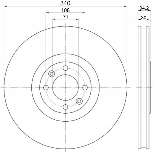 TARCZA HAM PRZOD 340X30 V MIKODA na Arena.pl