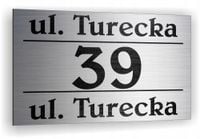 Tabliczka adresowa Numer posesji domu Tablica adres posesji działki 40x30