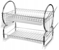 SUSZARKA DO NACZYŃ Ociekacz DWUPOZIOMOWA Stojąca Metalowa 2343