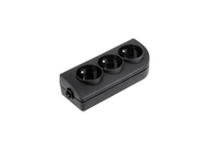 URZ3273 Gniazdo przedluzacza x 3 z uziemieniem cz