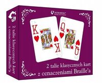 2X Karty klasyczne ze znakiem Braillea 64718
