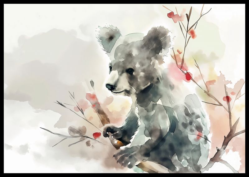Plakat 66,5x46,5cm Akwarelowa Koala zdjęcie 2