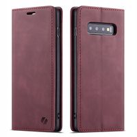 2X ETUI Z KLAPKĄ DO GALAXY S10 PLUS SKÓRZANE PORTFEL POKROWIEC + FOLIA