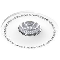 Wpuszczana lampa Simon AZ1473 do salonu kryształki biała