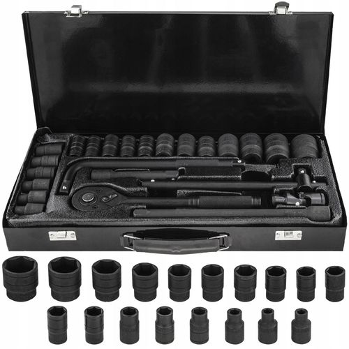 Falon-Tech zestaw nasadek udarowych 8-32 mm 1/2" 24 el. grzechotka na Arena.pl