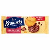 BAHLSEN KRAKUSKI SERDUSZKA W CZEKOLADZIE 171G