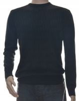 Sweter sweterek męski czarny z kaszmirem 2XL