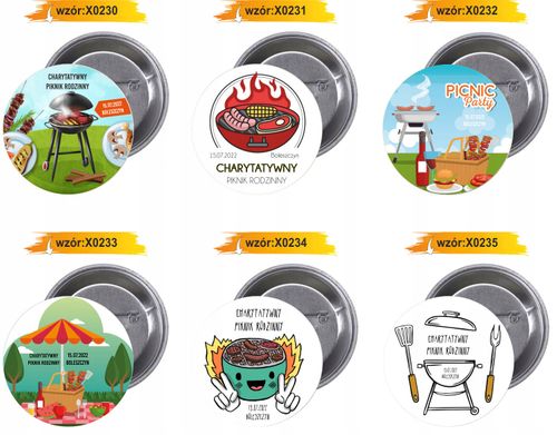 Przypinki buttony PIKNIK WIEJSKI na Arena.pl