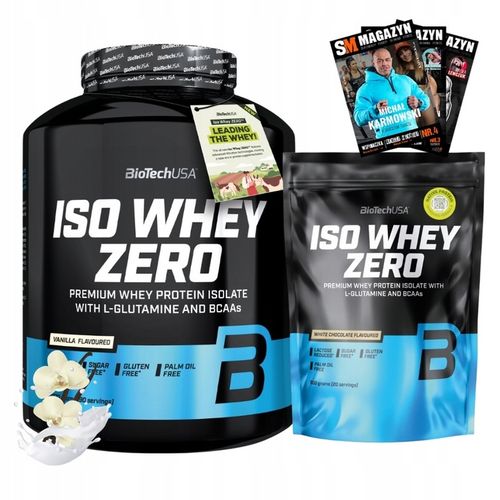 BIOTECH ISO WHEY ZERO 2270g + ISO WHEY ZERO 500g IZOLAT BIAŁKO SERWATKA na Arena.pl