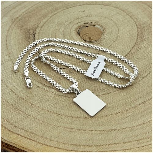 ŁAŃCUSZEK SREBRNY MĘSKI SREBRNY NASZYJNIK NIESMIERTELNIK SREBRNY Z GRAWEREM na Arena.pl