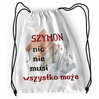 Plecak Dla Szymona Sportowy Szkolny Worek Torba Z Nadrukiem Ze Zdjęciem