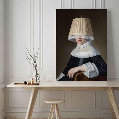 Obraz na płótnie portret lapa abażur 50x70 cm na Arena.pl