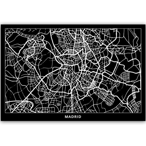 Deco Panel, Plan miasta Madryt 90x60 na Arena.pl