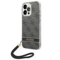 Guess GUOHCP14LH4STK iPhone 14 Pro 6,1" czarny/black hardcase 4G Print
