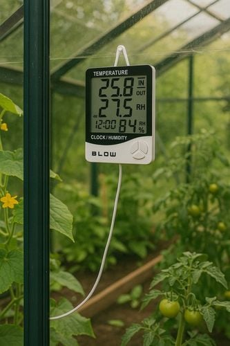 TERMOMETR STACJA POGODY POGODOWA HIGROMETR ZEGAR BATERIA ZESTAW SONDA na Arena.pl