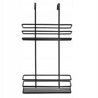 DRUCIANA PÓŁKA ŁAZIENKOWA ZAWIESZANA POD PRYSZNIC CZARNA LOFT NOWOCZESNA