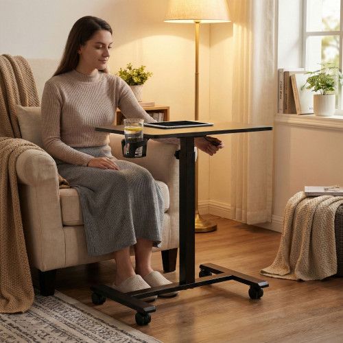 BIURKO MOBILNE MODERNHOME Z PNEUMATYCZNĄ REGULACJĄ 71,5-112 CM na Arena.pl