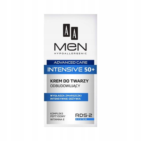 AA Men advanced care intensive 50+ krem do twarzy 50ml odbudowujący zdjęcie 1