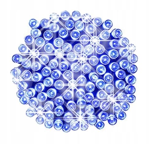 LAMPKI CHOINKOWE 500LED NIEBIESKIE + FLASH FLESZ BŁYSK 35M ZEW/WEW ISKRZĄCE na Arena.pl