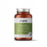 UNS MASTIKA + BIOPERINE 60 vege kaps. PISTACJA KLEISTA NA TRAWIENIE, ZGAGA