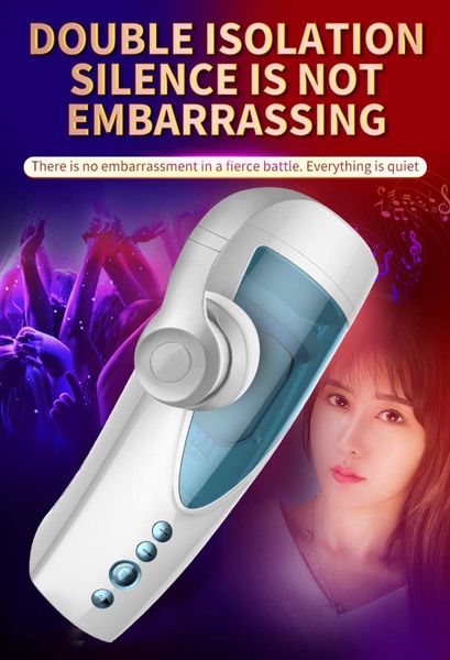 Masturbator-Vibrating, Rotating and Flashing Masturbation USB 10+10 Function / Talk Mode zdjęcie 15