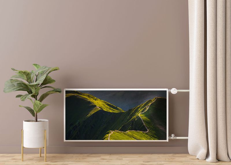Mata MAGNETYCZNA Na Kaloryfer Ścieżka TATRY Góry Dolina Natura 100cm x 60cm zdjęcie 7