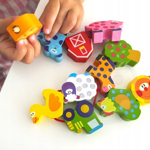 NAWLEKANKA KLOCKI MONTESSORI FARMA ZWIERZAK WOOPIE na Arena.pl