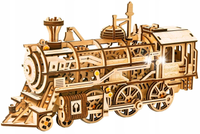 ROBOTIME Składany Model Drewniany Puzzle 3D - LOKOMOTYWA