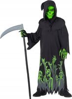 Kostium PONURY ŻNIWIARZ KOSIARZ KOSTIUM DLA DZIECKA HALLOWEEN r. 120-130