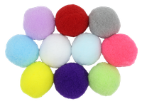 Zestaw 10 pluszowych piłeczek zabawka dla kota 3cm UNIQ PETS