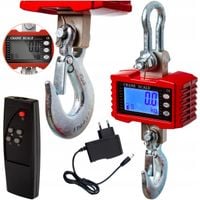 waga hakowa elektroniczna magazynowa 2000kg z pilotem + ładowarka 2t